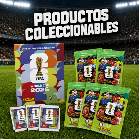 MUNDIAL DE FUTBOL 2026 - Album + 3 Sobres + 6 Cartas Adrenalyn