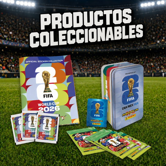 Album Panini TB + 3 Sobres + Lata Coleccionable Adrenalyn FIFA 2026