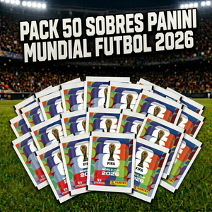 Pack 50 Sobres Panini Mundial Futbol 2026