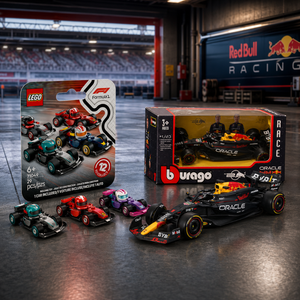 Combo LEGO Autos F1 Coleccionables + Auto Red Bull Racing RB20 Verstappen
