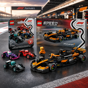 Combo LEGO Speed Champions McLaren MCL38 F1 + LEGO Autos F1 Coleccionables