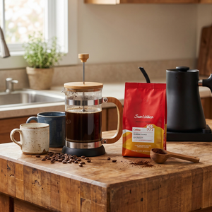 Combo Prensa Francesa Wayu 800 ml + Café molido Juan Valdez Colina 250 g