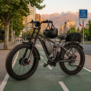 Combo Ebike X26 Fat Dual Motor 2000W Phantom + Casco Pro Black