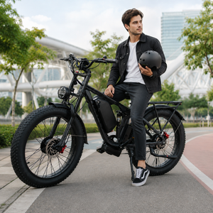 Combo Ebike X26 Fat Dual Motor 2000W Phantom + Casco Pro Black