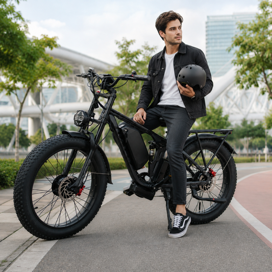 Ebike + Casco X26 Fat Dual Motor 2000W Phantom