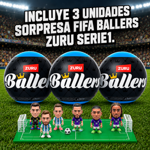 Combo 3 Figuras Coleccionables FIFA Ballers ZURU Sorpresa Serie 1