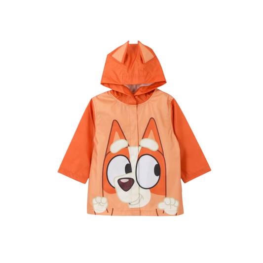 Impermeable Infantil Naranjo Claro Bingo Bluey