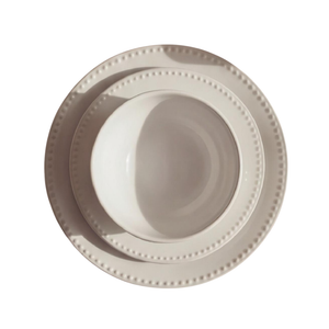 Set Vajilla 18 Piezas Blanco Natural Lugano