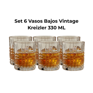 Set 6 Vasos Bajos Vintage Kreizler 330 ml FTA