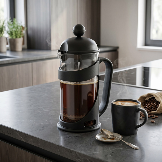 Cafetera Francesa Borosilicato 1000 ml Negro Cali Lugano