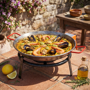Paellera 6 Porciones Hierro Pulido 34 cm La Ideal Garcima