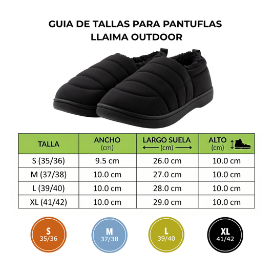 Combo Gorro Verde 2 Pompones Intercambiable + Pantuflas Negras Llaima