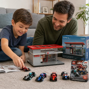 Combo 1 Set de Bloques Pronto Copec Express 322 Piezas + 1 LEGO Autos F1 Coleccionables Sorpresa