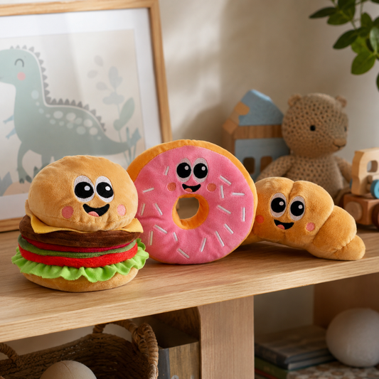 Combo 3 Peluches Rescatines Burguesa, Donutelo y Luna