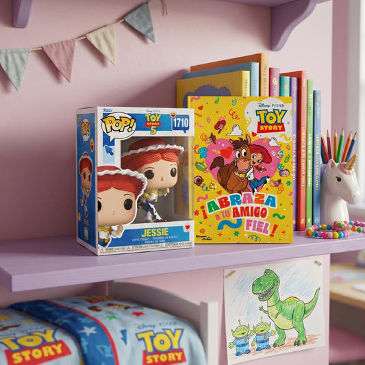 Combo Funko Pop Jessie + Libro Abraza A Tu Amigo Fiel Toy Story 5