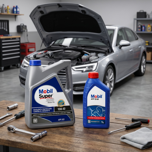 Combo Lubricantes Mobil 10W-40 4L + ATF D/M 1L