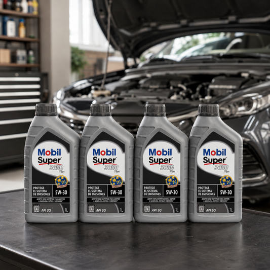 Pack 4 Aceites Mobil Super 3000 XE4 5W-30 1L