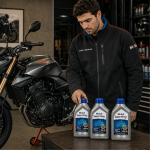 Combo 3 Aceites Moto Mobil 4T 20W-50 1L + Chaqueta Softshell WRC Rally Mobil