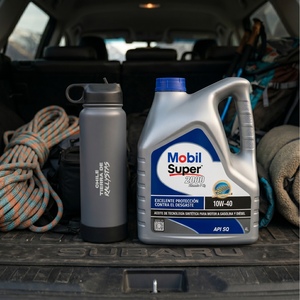 Combo Botella Rally Mobil + Aceite Mobil 10W-40 4L
