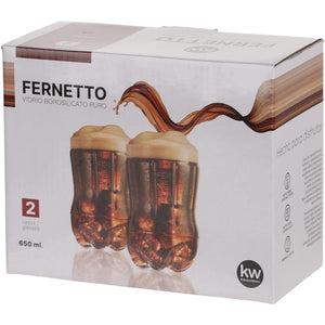 Combo 2 Set de 2 Vasos Fernetto 650 ml Kitchenware (4 vasos)