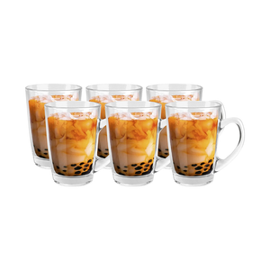 Set de 6 Mugs Thai Tea de Vidrio 218 ml Kitchenware