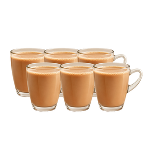 Set de 6 Mugs Chai Tea de Vidrio 310 ml Kitchenware