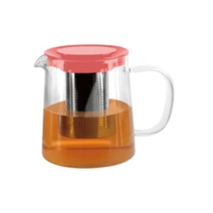 Tetera de Borosilicato con Filtro 850 ml Salmón Kitchenware