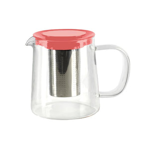 Tetera de Borosilicato con Filtro 850 ml Salmón Kitchenware