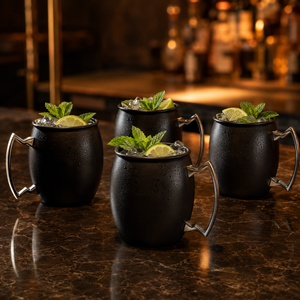 Combo 4 Jarras Moscow Mule Negro Mate 500 ml Lugano