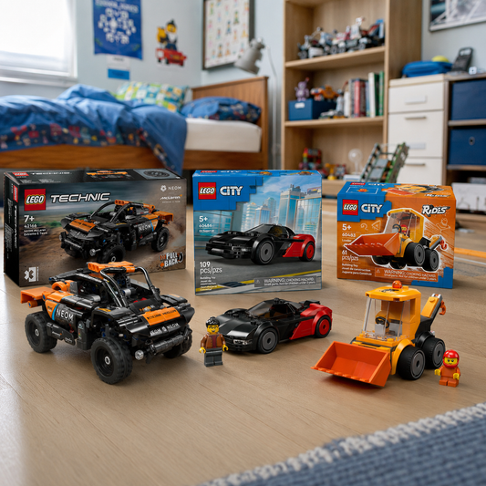 Combo 1 LEGO Technic McLaren + 1 LEGO City Superauto + 1 LEGO City Cargadora