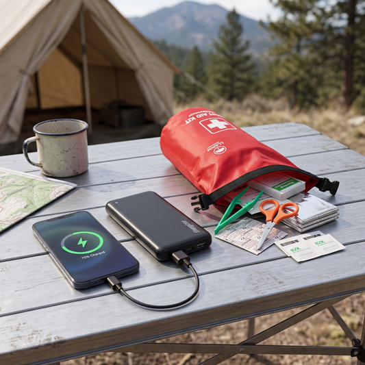 Combo Emergencia 1 Botiquín Impermeable Llaima + 1 Powerbank Energizer 10.000 mAh