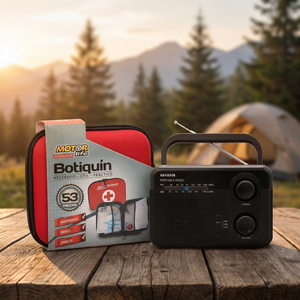 Combo Emergencia: Botiquín 53 Piezas + Radio AM/FM Portátil AIWA