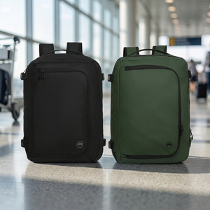 Combo 2 Mochilas de Viaje Viral Llaima Dakota Expandibles 32L Negro + Verde Oscuro Repelentes al Agua