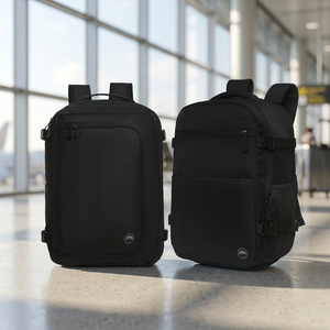 Combo 2 Mochilas de Viaje Viral Llaima Expandibles: Dakota 32L + Montana 36L Negro. Repelentes al Agua