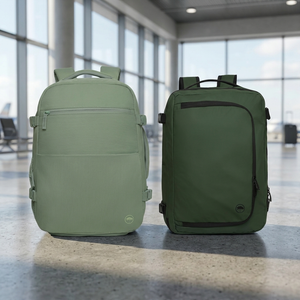 Combo 2 Mochilas de Viaje Llaima Expandibles: Montana 36L Sage Green + Dakota 32L Verde Oscuro. Repelentes al Agua