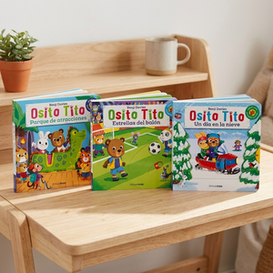 Combo 3 Libros Osito Tito: Parque de Atracciones + Estrellas del Balón + Un Día en la Nieve