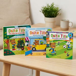 Combo 3 Libros Osito Tito: Un Día en el Jardín + Vamos de Viaje + Estrellas del Balón