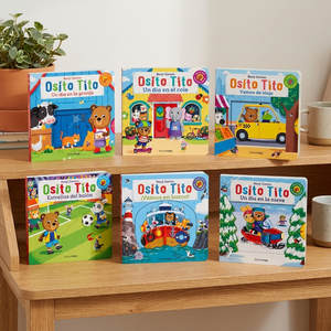 Combo 6 Libros Osito Tito: Granja + Cole + Vamos de Viaje + Estrellas del Balón + Vamos en Barco + Nieve