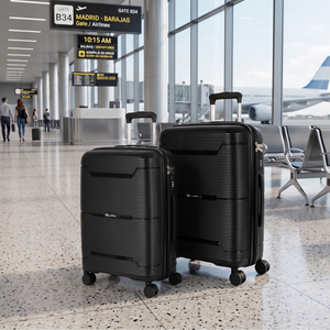 Combo 1 Maleta Cabina 49 L + 1 Maleta Mediana 79 L Conguillío Negra Llaima