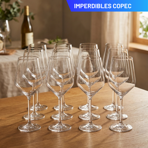Combo 12 Copas de Vino de Cristal 450 ml Maison Verre (3 Sets de 4)