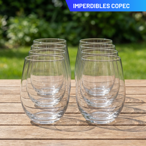 Combo 8 Copas sin Tallo 550 ml Maison Verre (2 Sets de 4)