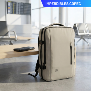 Combo Mochila de Viaje Viral Radal XL 40L Arena + Powerbank Energizer 10.000 mAh
