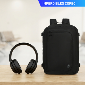 Combo Audífono Pulse ANC Negro + Mochila de Viaje Dakota 32L Negro