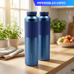 Combo 2 Termos Flask Doble Pared 500 ml Likelife Azul