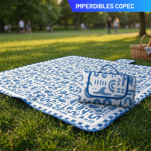 Combo 2 Mantas de Picnic Mashini 150 x 180 cm Diseño Glifos