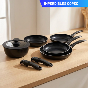 Combo Batería de Cocina de 6 Piezas y Set de 3 Sartenes Antiadherentes L Selection