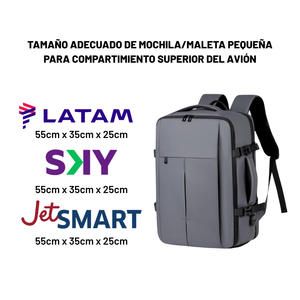 Set de 2 Mochilas de Viaje Viral T83 Expandibles hasta 38 L Gris + Gris Navigator