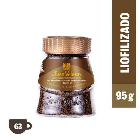 Café Soluble Liofilizado Juan Valdez Clásico 95 g