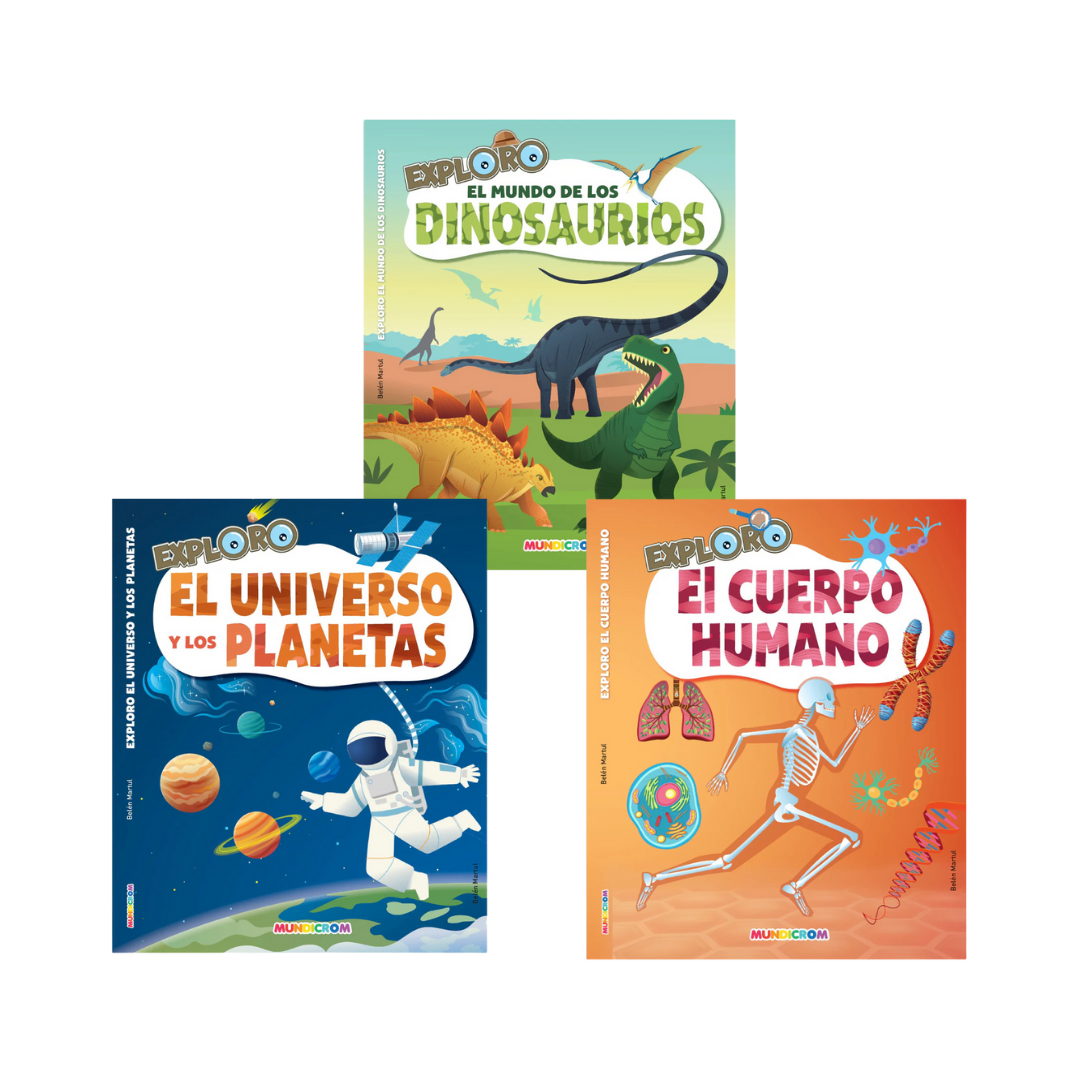Combo 3 Libros Atlas "Exploro"