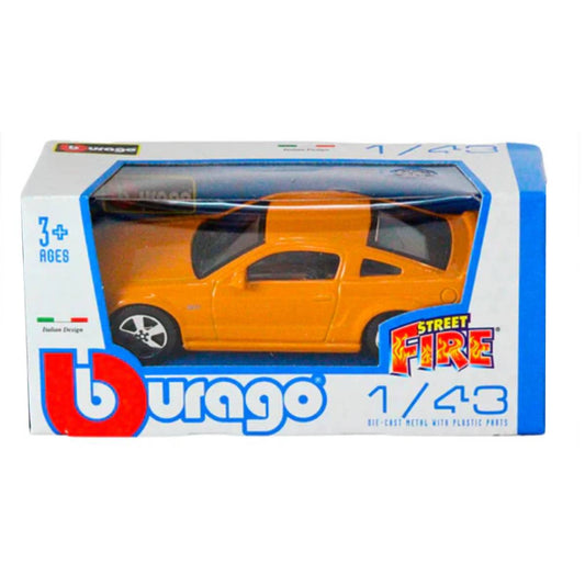 Auto A Escala Street Fire 1:43 Ford Mustang Gt Naranja
